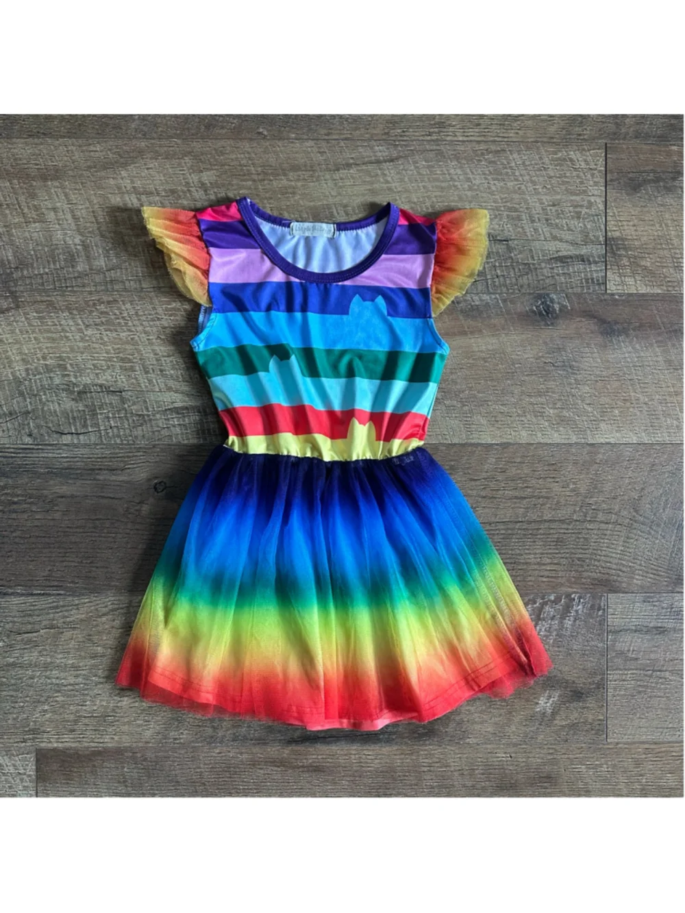 Girls Unbranded Rainbow Casual Dress 4T
